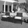qualité d’originales NOTRE SELECTION Salon De Jardin 3 Pièces BISTRO Acier 5