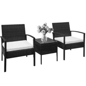 qualité d’originales NOTRE SELECTION Salon De Jardin 3 Pièces BISTRO Acier 9
