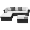 Satisfait ou Remboursé NOTRE SELECTION Salon De Jardin Modulable IBIZA Acier Marron 19